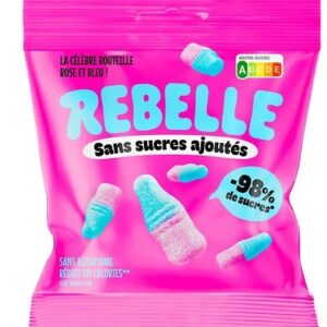 Roze en blauwe fles zonder toegevoegde suikers